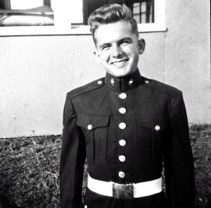 Pa at 17 -  when he became a United States Marine